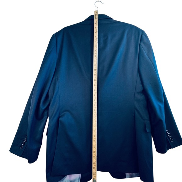Tom James Executive Collection Mens Blazer Jacket Navy Blue Holland Sherry 40R - Picture 10 of 13